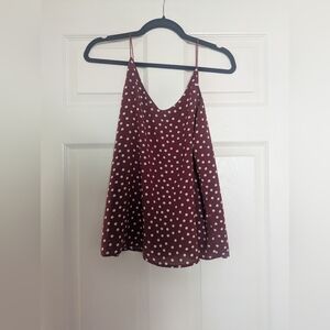 Cotton On Red and White Sleeveless Camisole Relaxed Fit